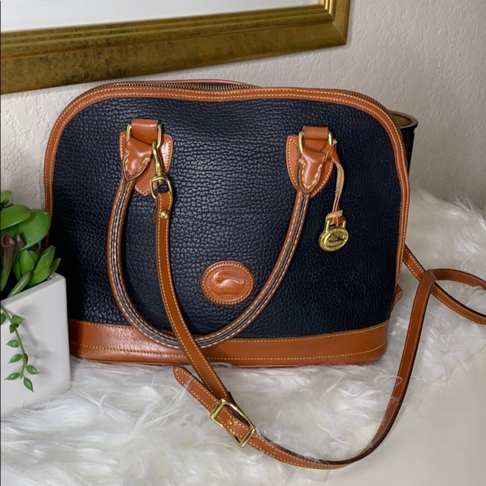 Vintage Blown and Black Dooney Purse
